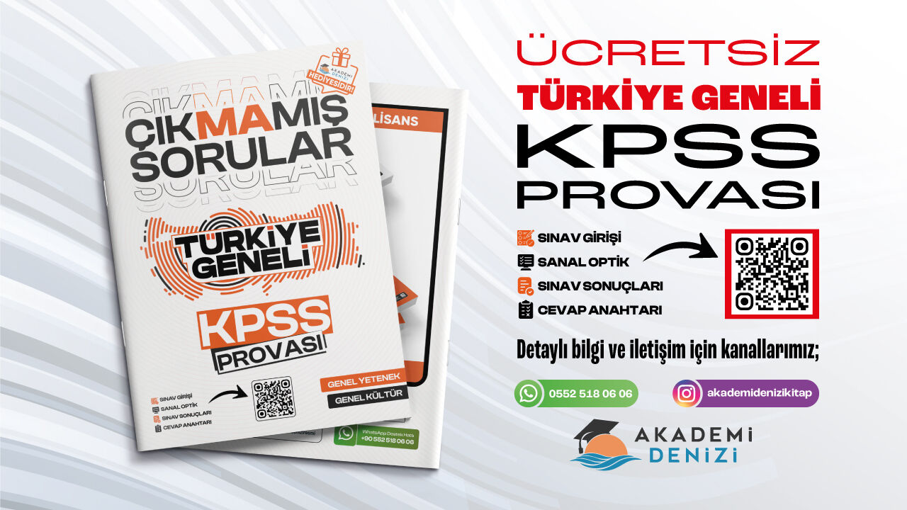 Türkiye Geneli Ücretsiz KPSS Provası