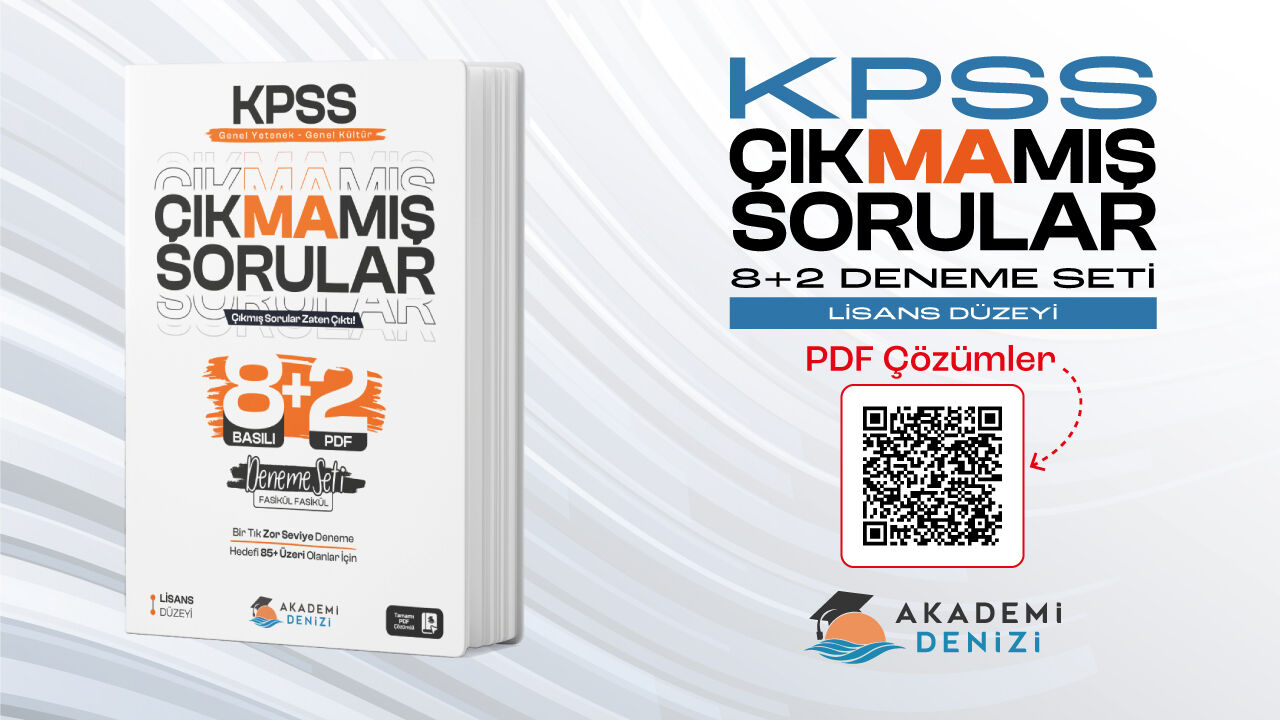 KPSS Çıkmamış Sorular Lisans Düzeyi 8 + 2 Deneme Seti