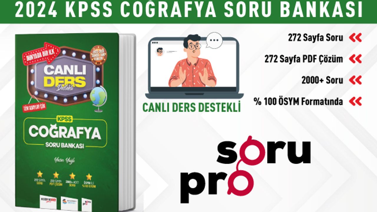2024 KOZMİK ODA KPSS COĞRAFYA SORU BANKASI