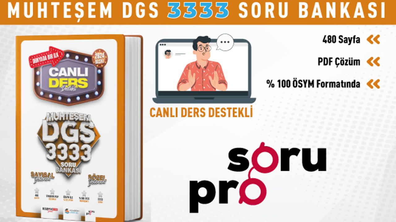 DGS Canlı Ders Destekli Soru Bankası