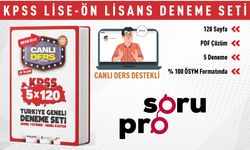 2024 KPSS LİSE - ÖN LİSANS CANLI DERS DESTEKLİ TG 5'Lİ DENEME SETİ