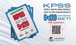 KPSS Lise ve Ön Lisans Düzeyi 5x120 Deneme Seti