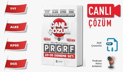CANLI ÇÖZÜM PARAGRAF DENEME SETİ (ÖSYM'NİN TÜM SINAVLARI İÇİN)