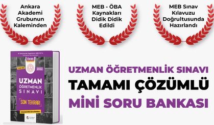 UZMAN ÖĞRETMENLİK MİNİ SORU BANKASI