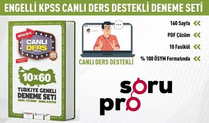 ENGELLİ KPSS CANLI DERS DESTEKLİ DENEME SETİ