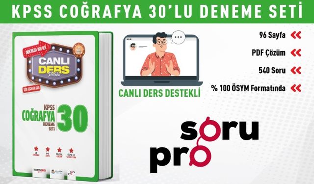 2024 KOZMİK ODA KPSS COĞRAFYA DENEME SETİ