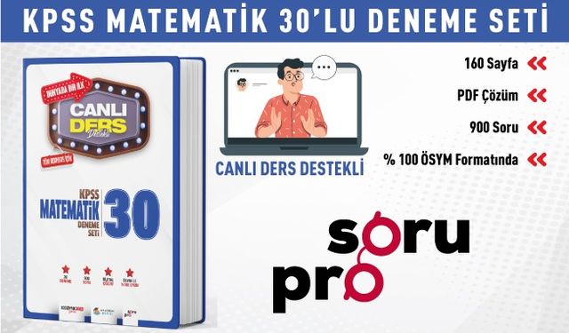 2024 KOZMİK ODA KPSS MATEMATİK DENEME SETİ