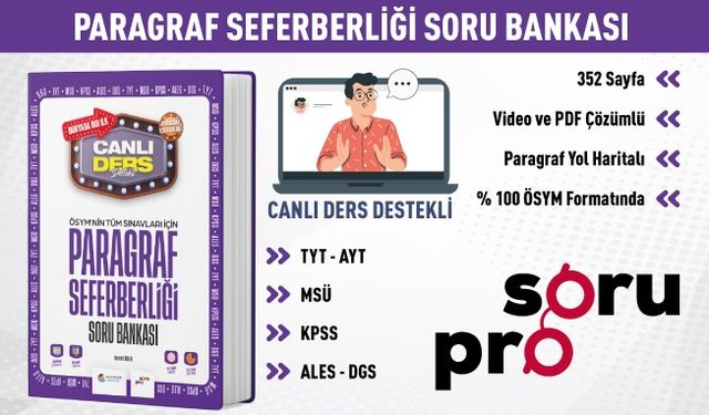 PARAGRAF SEFERBERLİĞİ SORU BANKASI