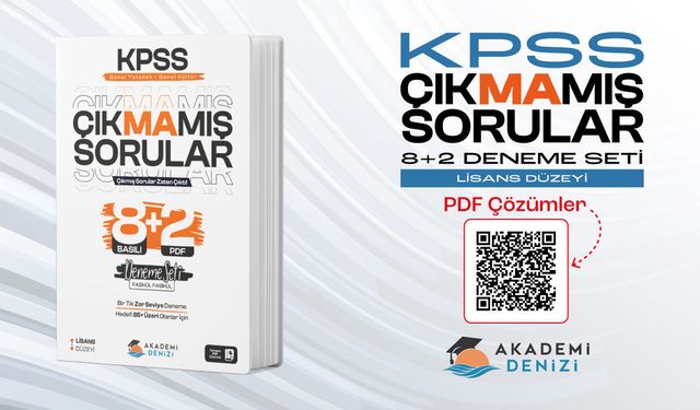 KPSS Çıkmamış Sorular Lisans Düzeyi 8 + 2 Deneme Seti