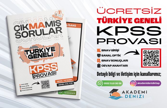 Türkiye Geneli Ücretsiz KPSS Provası