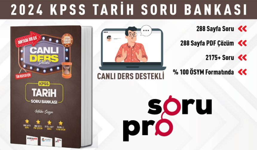 2024 KOZMİK ODA KPSS TARİH SORU BANKASI