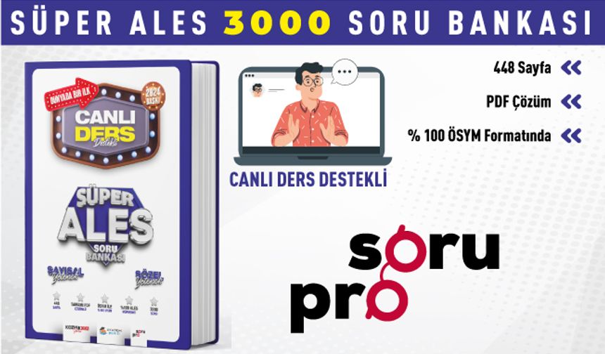 ALES Canlı Ders Destekli Soru Bankası