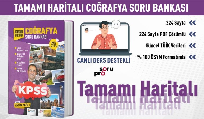 Tamamı Haritalı Coğrafya Soru Bankası