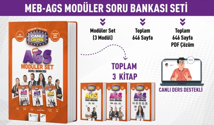 MEB-AGS MODÜLER SORU BANKASI SETİ