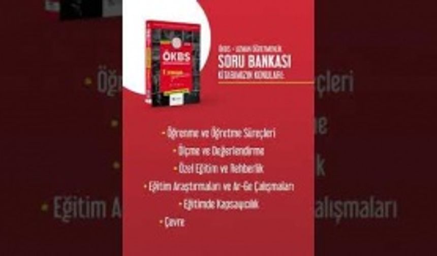 MEB Uzman Öğretmenlik Soru Bankası