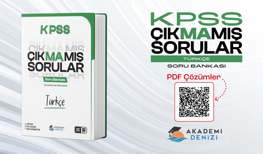 KPSS Çıkmamış Sorular Türkçe Soru Bankası