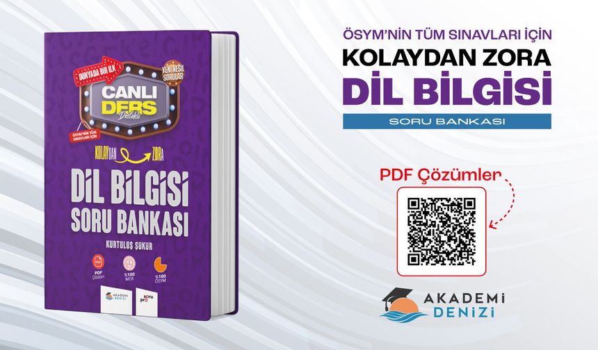 ÖSYM'nin Tüm Sınavları İçin Kolaydan Zora Dil Bilgisi Soru Bankası