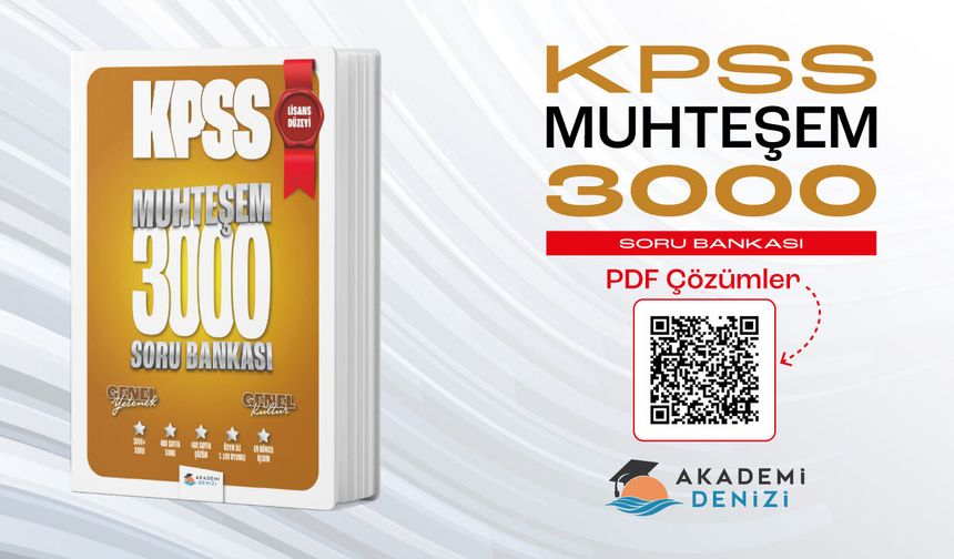 KPSS Muhteşem 3000 Soru Bankası