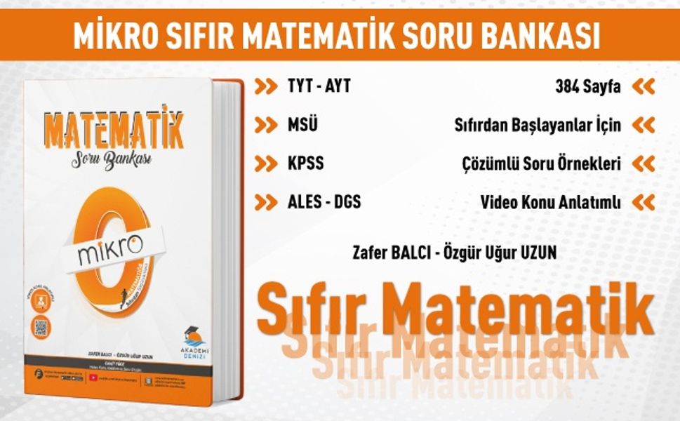 MİKRO 0 MATEMATİK • ÖSYM'NİN TÜM SINAVLARI İÇİN