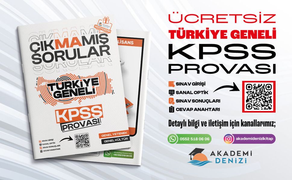 Türkiye Geneli Ücretsiz KPSS Provası