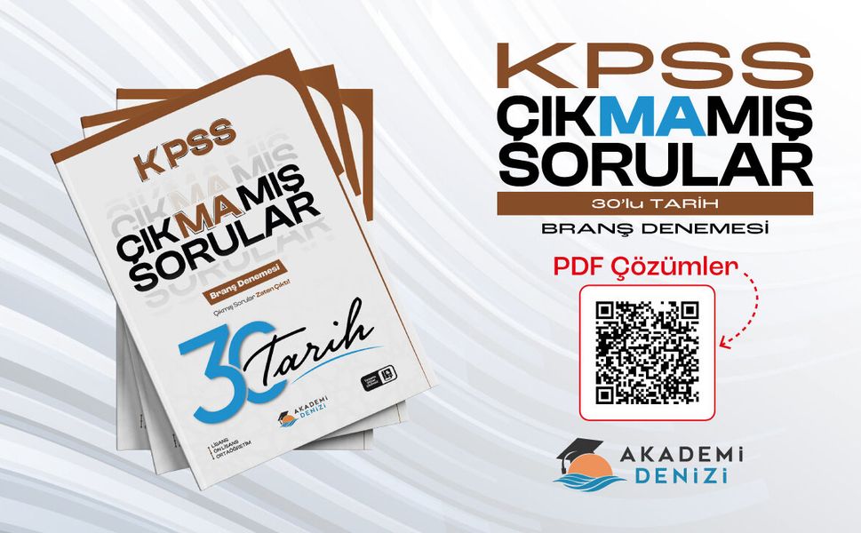 KPSS Çıkmamış Sorular 30'lu Tarih Branş Denemesi