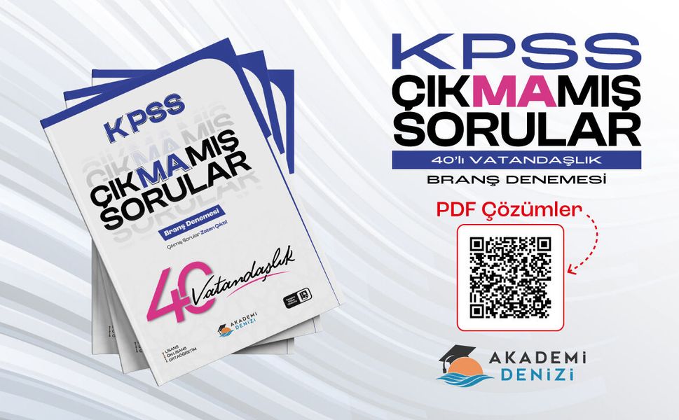 KPSS Çıkmamış Sorular 40'lı Vatandaşlık Branş Denemesi
