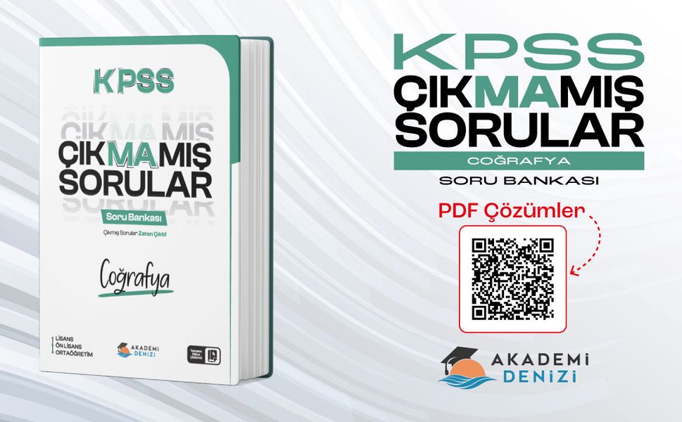 KPSS Çıkmamış Sorular Coğrafya Soru Bankası